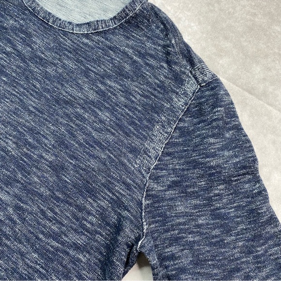 John Varvatos Sweater Men M Heathered Gray Lightweight Pullover Crew Neck Casual - Picture 5 of 14